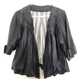 EUC Mike & Chris Black Leather Jacket M